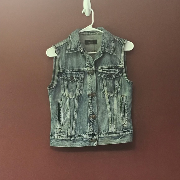 J. Crew Indigo Denim Faded Vest - Size Small
